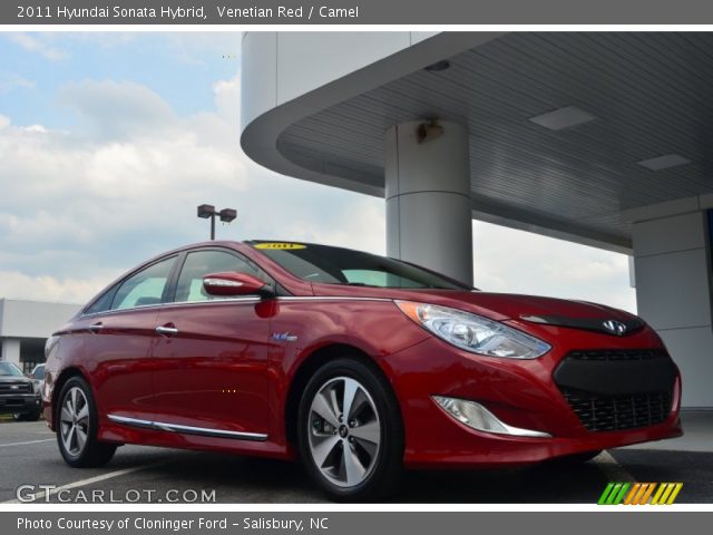 2011 Hyundai Sonata Hybrid in Venetian Red