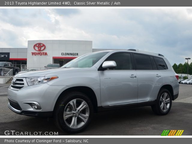 2013 Toyota Highlander Limited 4WD in Classic Silver Metallic