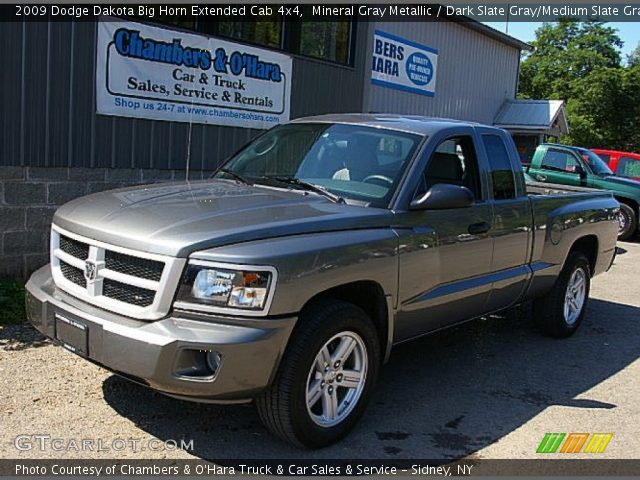 2009 Dodge Dakota Big Horn Extended Cab 4x4 in Mineral Gray Metallic