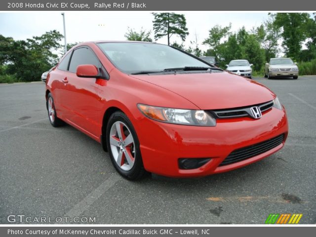 2008 Honda Civic EX Coupe in Rallye Red