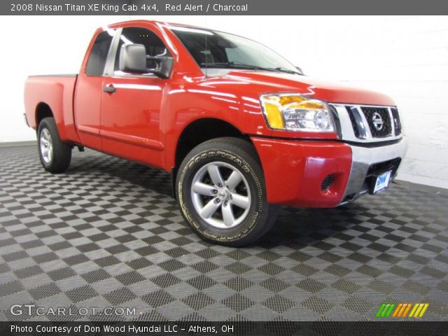 2008 Nissan Titan XE King Cab 4x4 in Red Alert