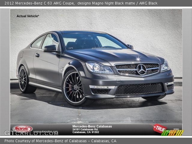 2012 Mercedes-Benz C 63 AMG Coupe in designo Magno Night Black matte