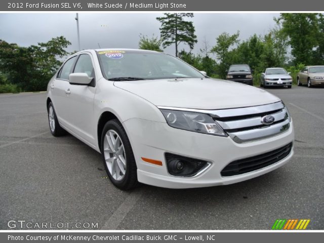 2012 Ford Fusion SEL V6 in White Suede