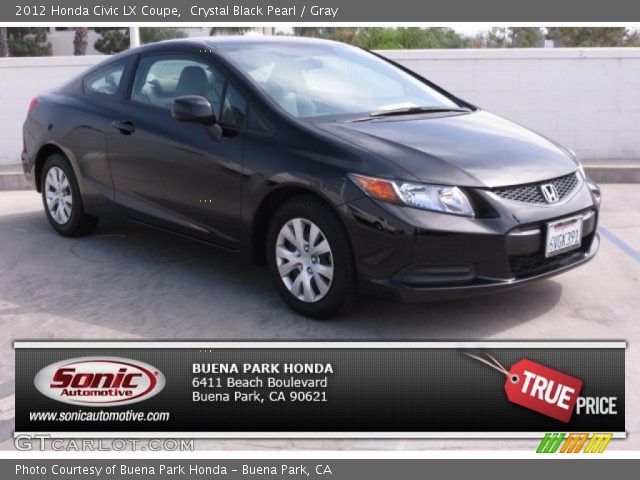 2012 Honda Civic LX Coupe in Crystal Black Pearl