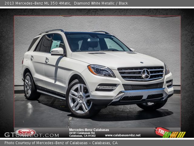 2013 Mercedes-Benz ML 350 4Matic in Diamond White Metallic