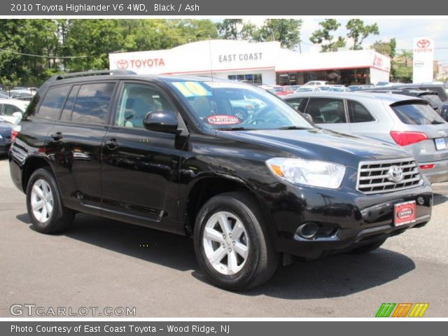 2010 Toyota Highlander V6 4WD in Black
