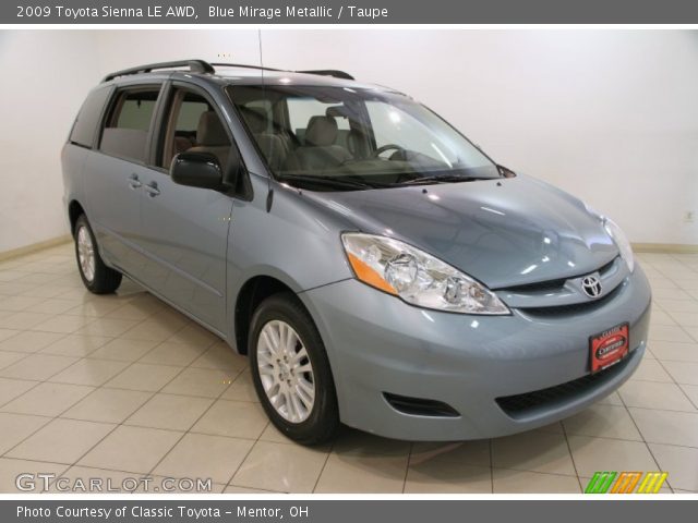 2009 Toyota Sienna LE AWD in Blue Mirage Metallic