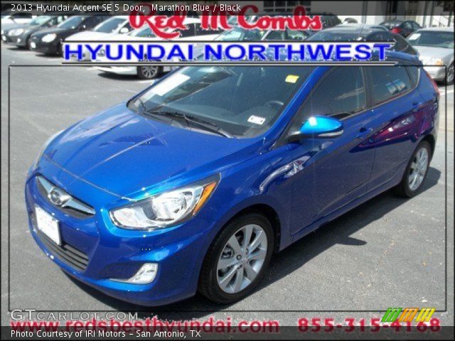 2013 Hyundai Accent SE 5 Door in Marathon Blue