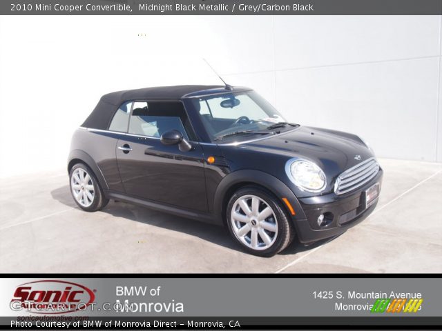2010 Mini Cooper Convertible in Midnight Black Metallic