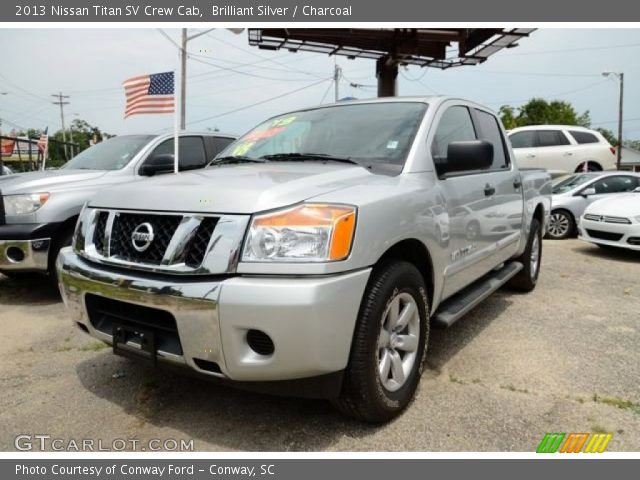 2013 Nissan Titan SV Crew Cab in Brilliant Silver