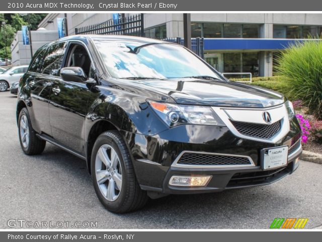 2010 Acura MDX Technology in Crystal Black Pearl