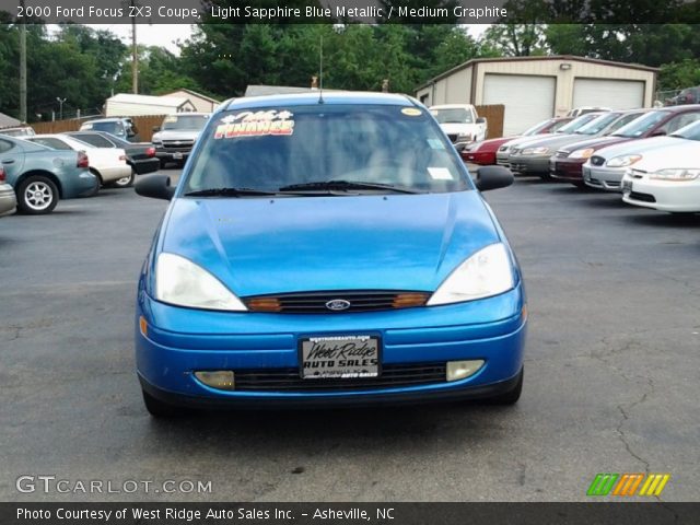 2000 Ford Focus ZX3 Coupe in Light Sapphire Blue Metallic