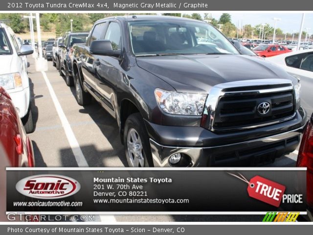 2012 Toyota Tundra CrewMax 4x4 in Magnetic Gray Metallic