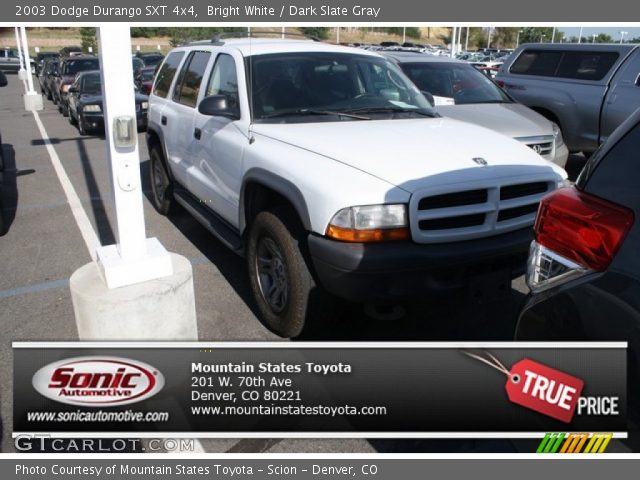 2003 Dodge Durango SXT 4x4 in Bright White