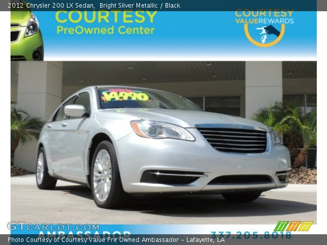 2012 Chrysler 200 LX Sedan in Bright Silver Metallic