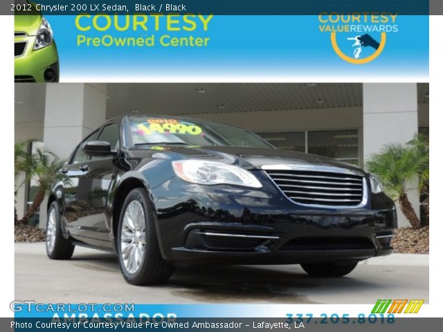 2012 Chrysler 200 LX Sedan in Black