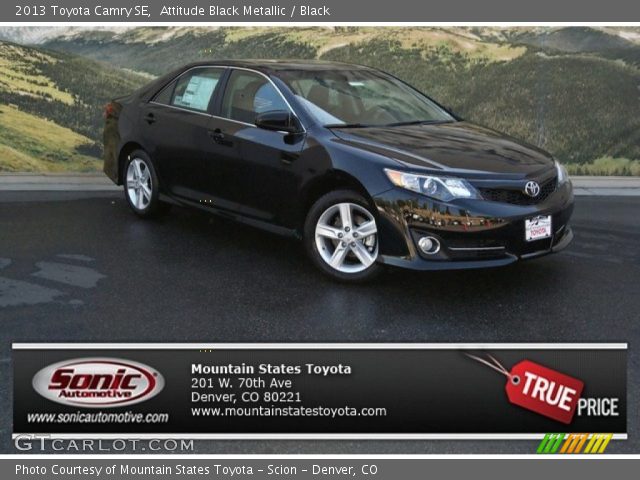 2013 Toyota Camry SE in Attitude Black Metallic