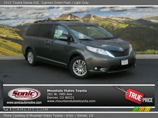2013 Toyota Sienna XLE in Cypress Green Pearl