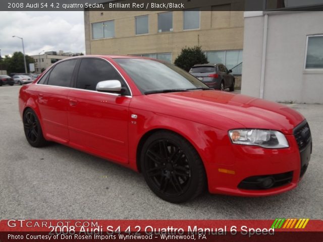 2008 Audi S4 4.2 quattro Sedan in Brilliant Red