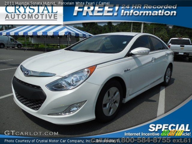 2011 Hyundai Sonata Hybrid in Porcelain White Pearl