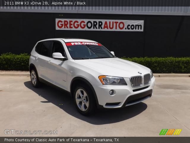 2011 BMW X3 xDrive 28i in Alpine White