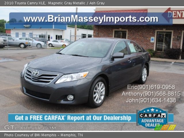 2010 Toyota Camry XLE in Magnetic Gray Metallic