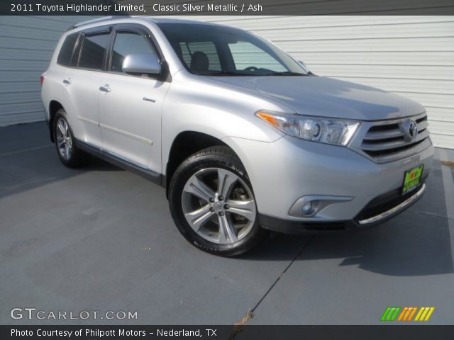 2011 Toyota Highlander Limited in Classic Silver Metallic