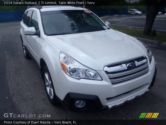 2014 Subaru Outback 2.5i Limited in Satin White Pearl