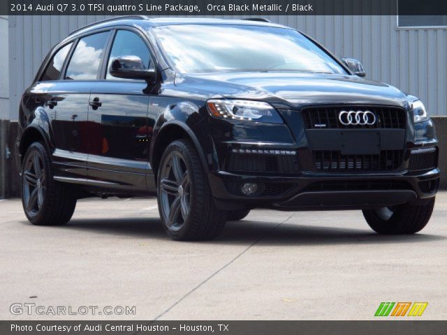 2014 Audi Q7 3.0 TFSI quattro S Line Package in Orca Black Metallic