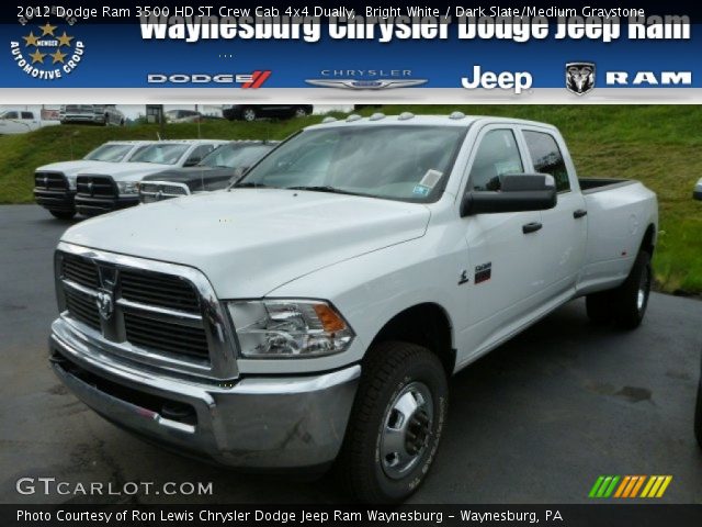 2012 Dodge Ram 3500 HD ST Crew Cab 4x4 Dually in Bright White