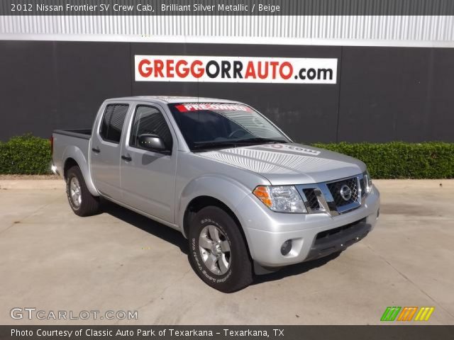 2012 Nissan Frontier SV Crew Cab in Brilliant Silver Metallic