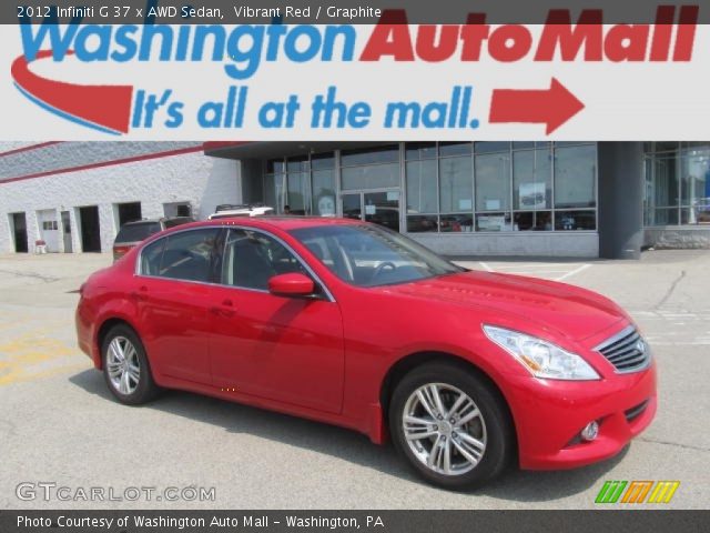 2012 Infiniti G 37 x AWD Sedan in Vibrant Red