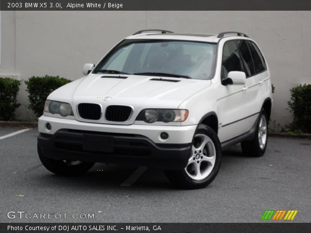 2003 BMW X5 3.0i in Alpine White