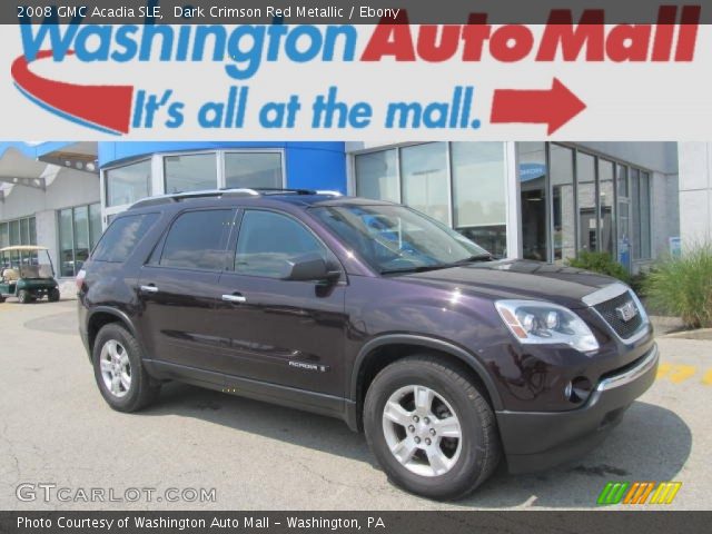 2008 GMC Acadia SLE in Dark Crimson Red Metallic