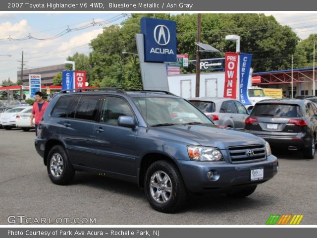 2007 Toyota Highlander V6 4WD in Bluestone Metallic