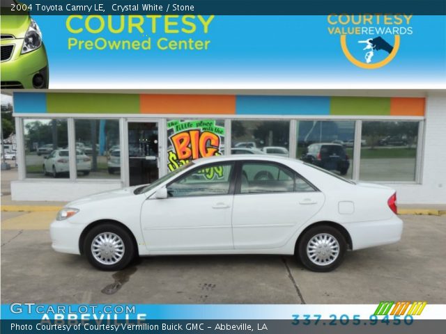 2004 Toyota Camry LE in Crystal White