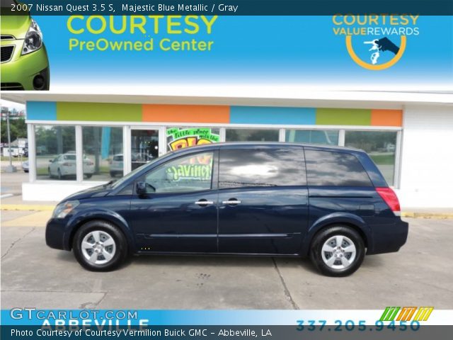 2007 Nissan Quest 3.5 S in Majestic Blue Metallic