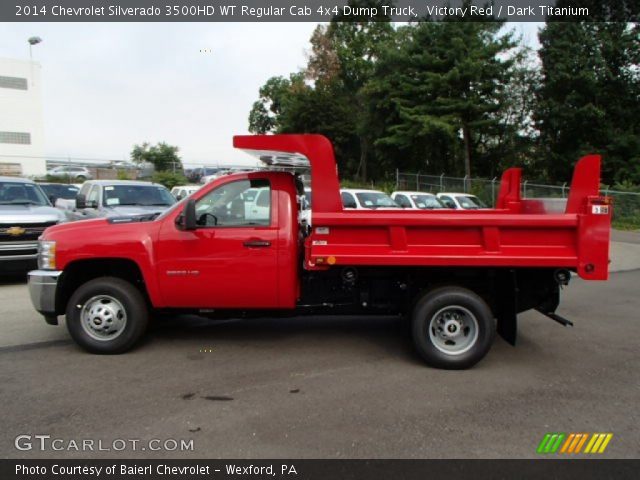 2014 Chevrolet Silverado 3500HD WT Regular Cab 4x4 Dump Truck in Victory Red