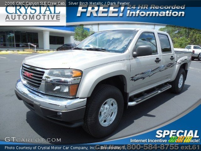 2006 GMC Canyon SLE Crew Cab in Silver Birch Metallic