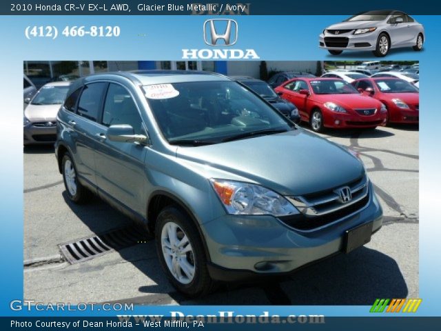 2010 Honda CR-V EX-L AWD in Glacier Blue Metallic