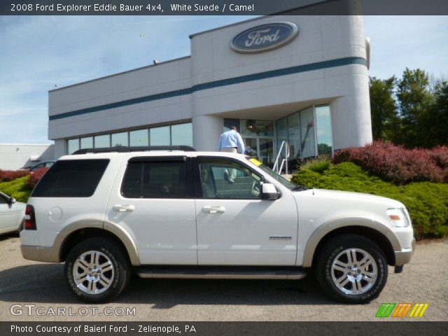 2008 Ford Explorer Eddie Bauer 4x4 in White Suede