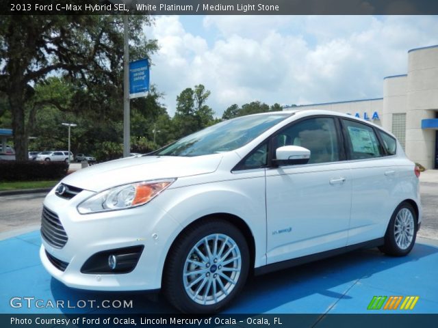 2013 Ford C-Max Hybrid SEL in White Platinum