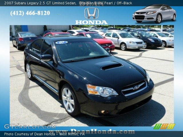 2007 Subaru Legacy 2.5 GT Limited Sedan in Obsidian Black Pearl