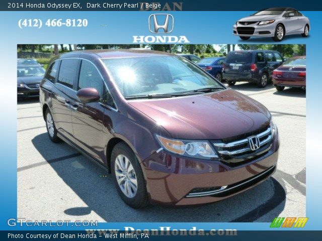 2014 Honda Odyssey EX in Dark Cherry Pearl