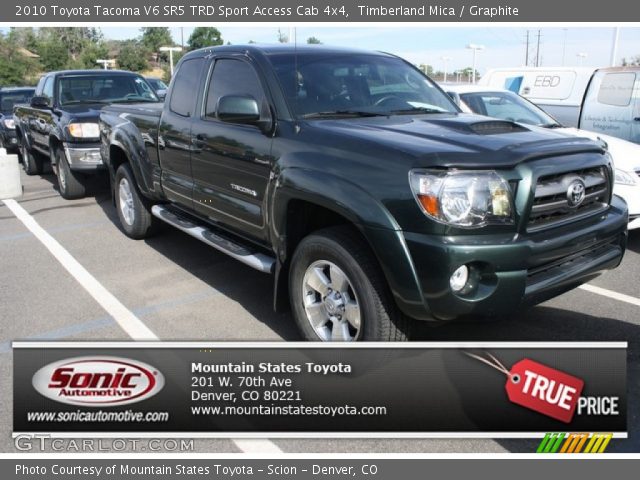 2010 Toyota Tacoma V6 SR5 TRD Sport Access Cab 4x4 in Timberland Mica