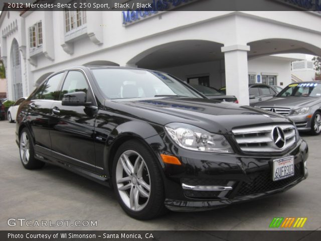 2012 Mercedes-Benz C 250 Sport in Black