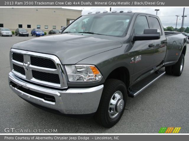 2013 Ram 3500 Tradesman Crew Cab 4x4 Dually in Mineral Gray Metallic