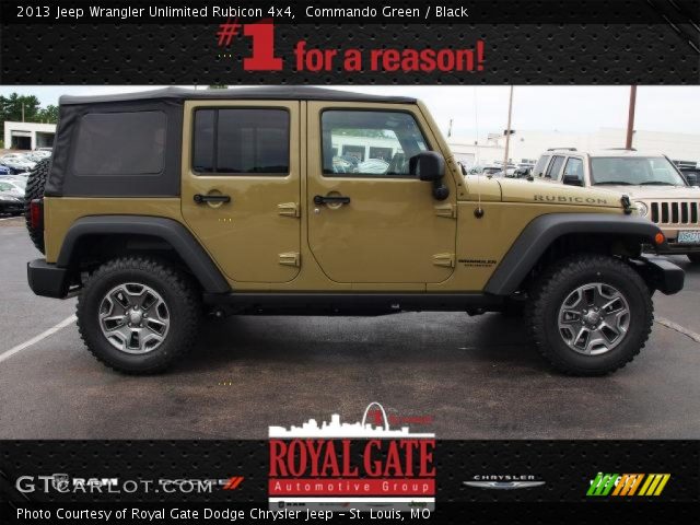 2013 Jeep Wrangler Unlimited Rubicon 4x4 in Commando Green