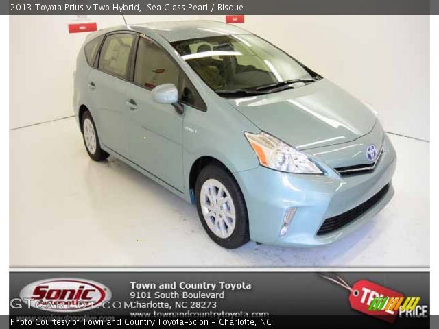 2013 Toyota Prius v Two Hybrid in Sea Glass Pearl