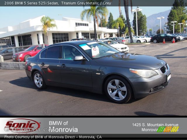2006 BMW 5 Series 525i Sedan in Titanium Grey Metallic